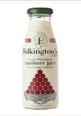 FOLKINGTONS-CRANBERRY 250ML X 24